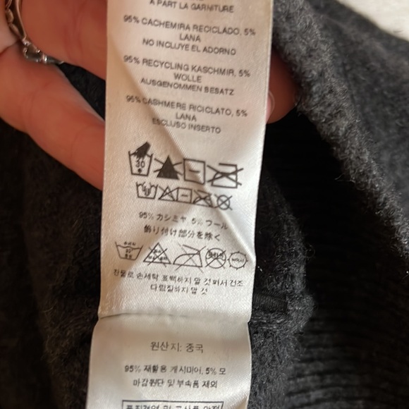 Patagonia Mens Gray Recycled Cashmere Sweater Hoodie Size L - Picture 11 of 13